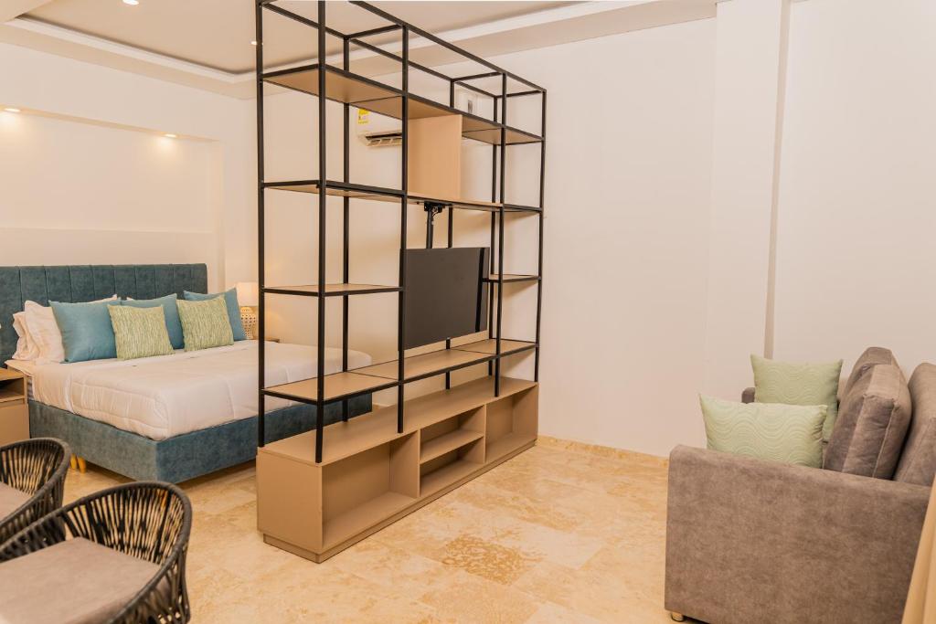Postel nebo postele na pokoji v ubytování Del Mar Guest House