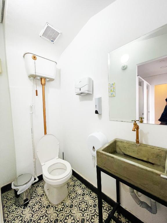 Koupelna v ubytování Hostal Macondo Bogotá