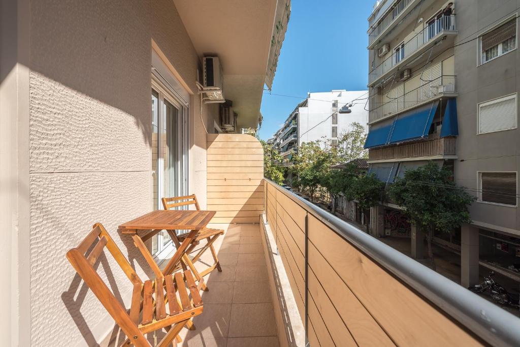 A balcony or terrace at ATHENIAN HOME Near Acropolis