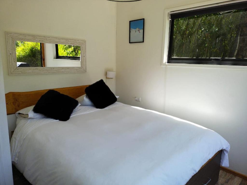 Letto o letti in una camera di Cabañas Nordic lodge