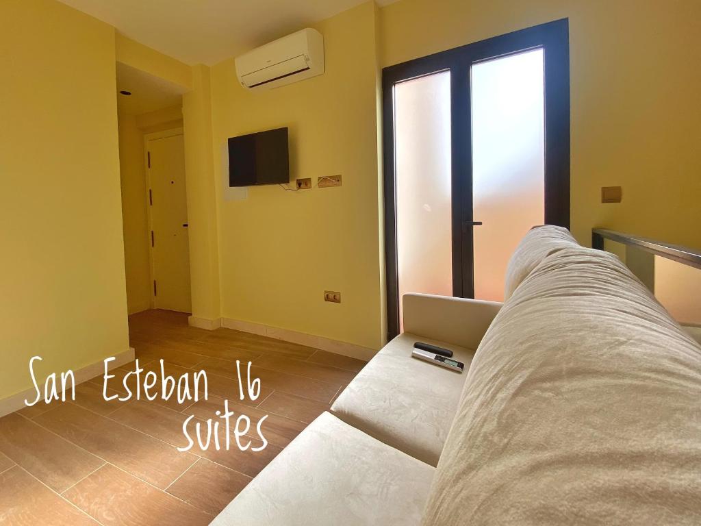 Televízia a/alebo spoločenská miestnosť v ubytovaní TRIPLEX SAN ESTEBAN 16 SEÑORIAL