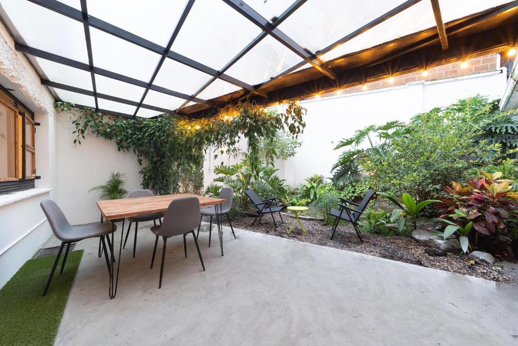 Zahrada ubytování Casa Mosaiko Primer Parque Laureles