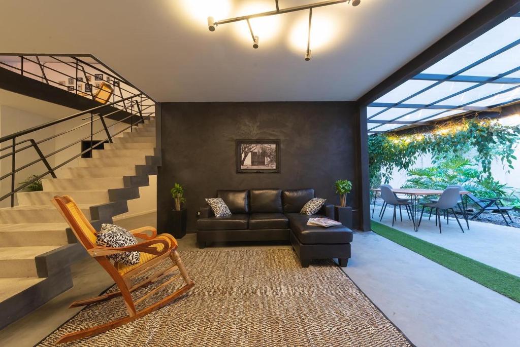 Posezení v ubytování Casa Mosaiko Primer Parque Laureles