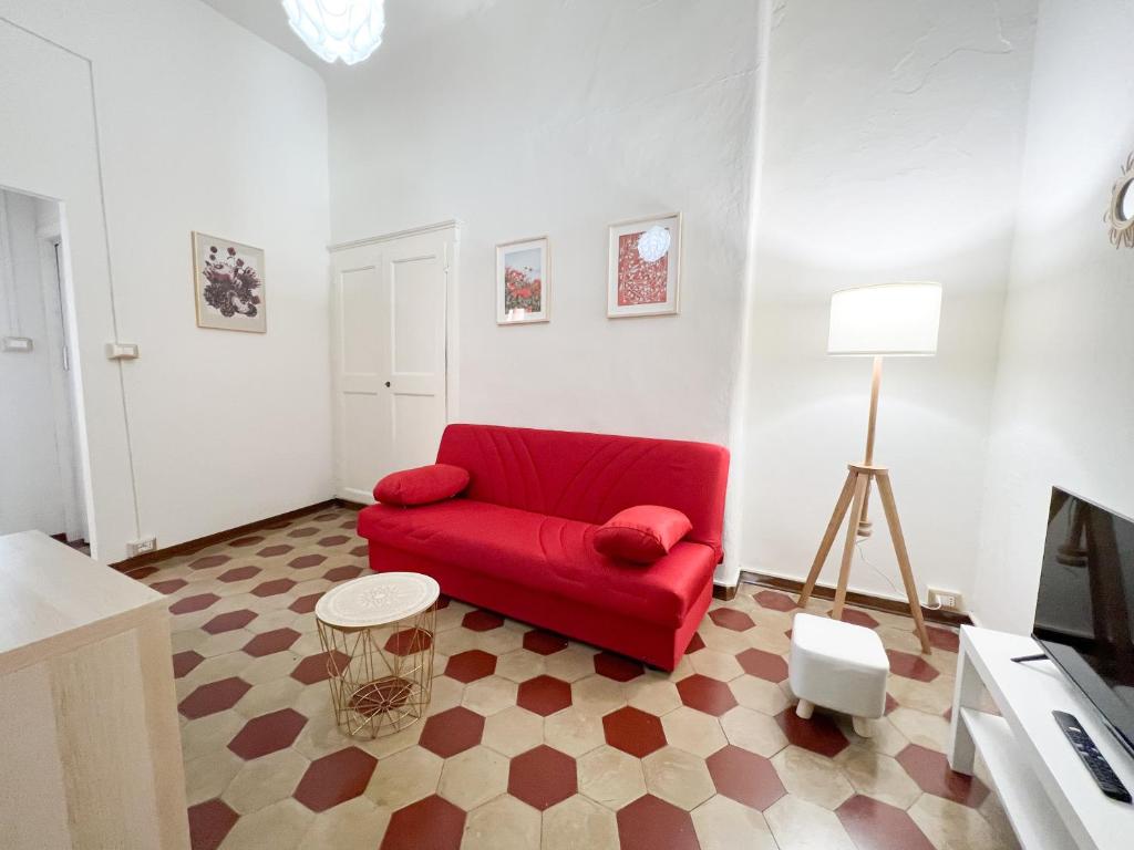 Telewizja i/lub zestaw kina domowego w obiekcie Civico 41 Lucca City Center Apartment