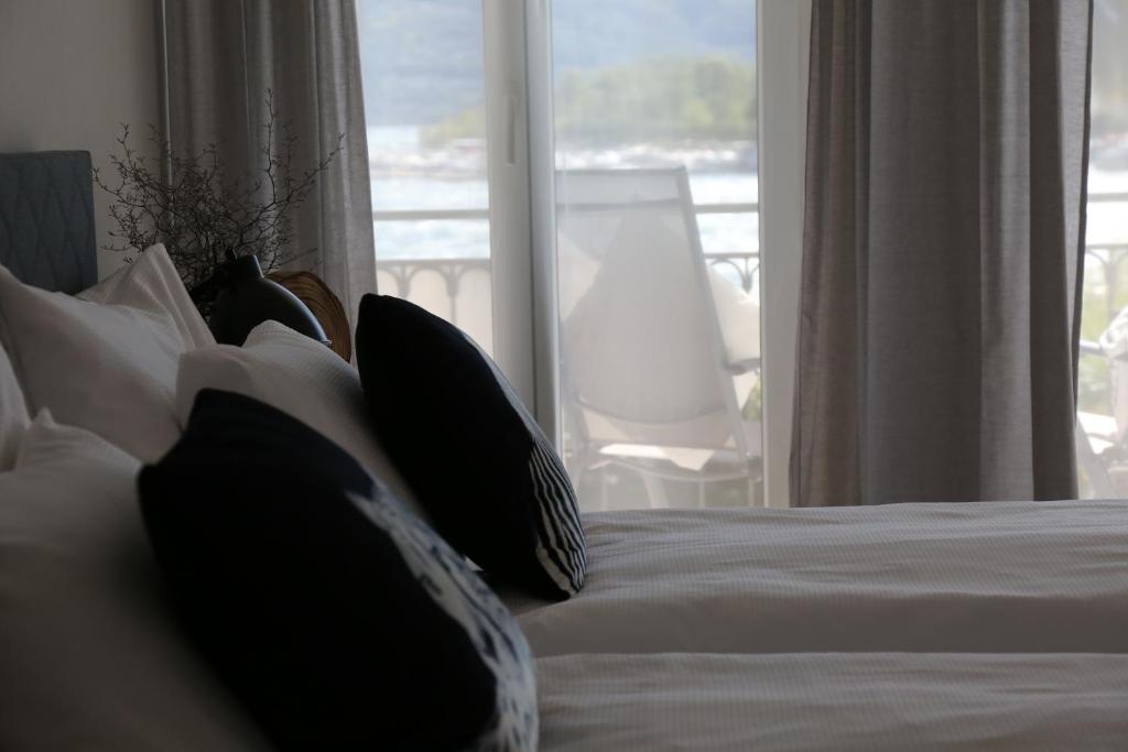 Postel nebo postele na pokoji v ubytování Al Pozz Boutique Resort