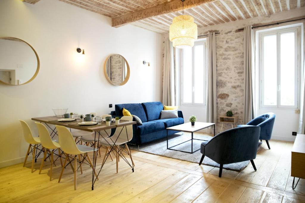 Posedenie v ubytovaní Luxury apartment in Cannes / 300m from palais des Festivals / Parking included