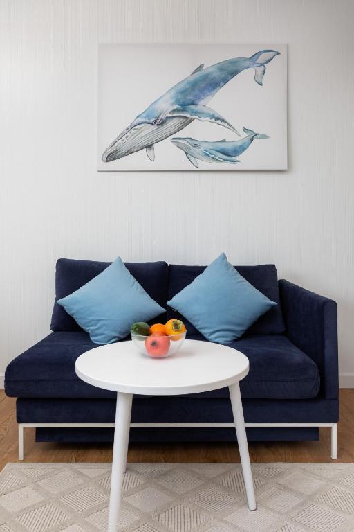 Część wypoczynkowa w obiekcie Apartments Mazowiecka Pobierowo by Noclegi Renters