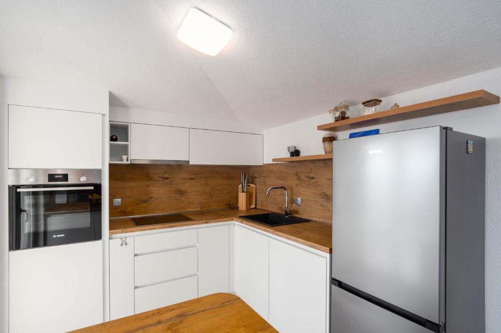 Kuchyň nebo kuchyňský kout v ubytování Casa della Cava
