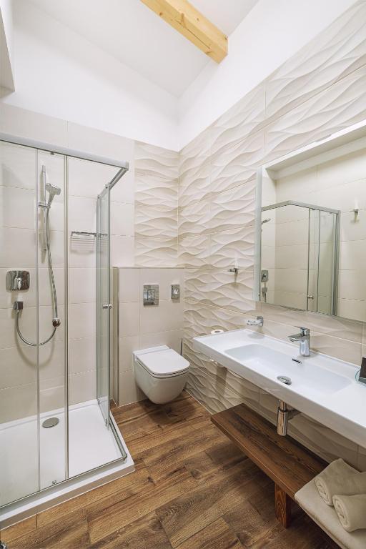 Koupelna v ubytování Ski & Wellness Residence Družba