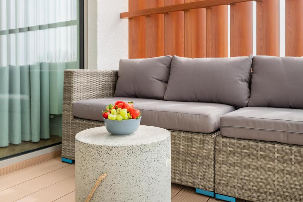 Część wypoczynkowa w obiekcie Apartments Mazowiecka Pobierowo by Noclegi Renters
