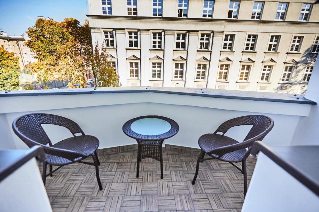 Balkón alebo terasa v ubytovaní Art Deco Apartament dla 6 osób Chorzów/Katowice 6A