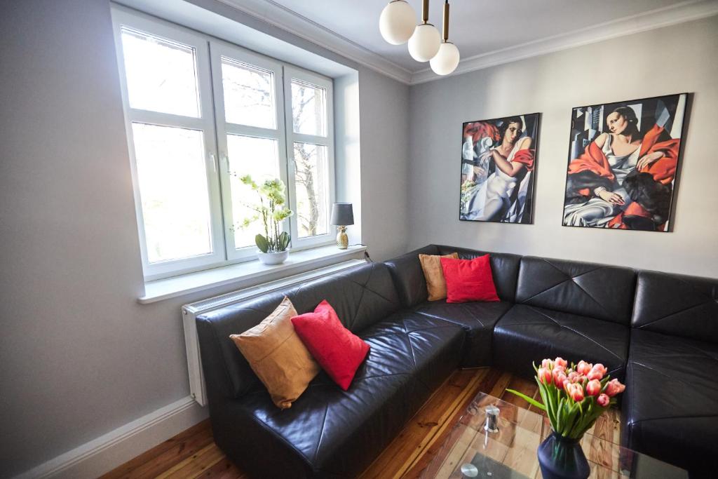Posedenie v ubytovaní Art Deco Apartament dla 6 osób Chorzów/Katowice 6A
