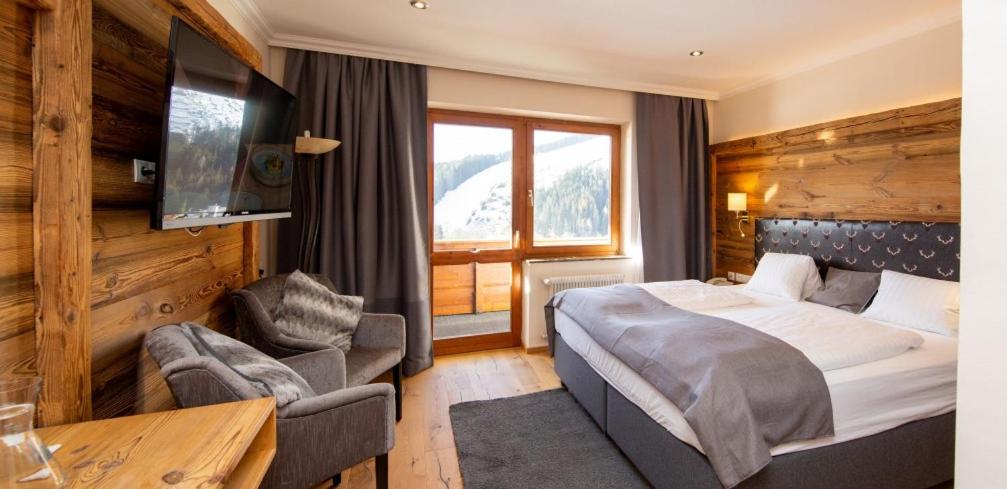 Postel nebo postele na pokoji v ubytování Landhaus Ramsau