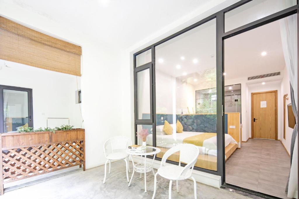 Posezení v ubytování Moganshan Naicang Boutique Hotel