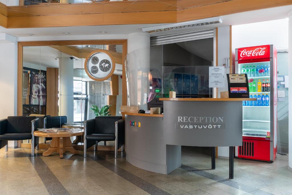 Fuajee või vastuvõtt majutusasutuses Center Hotel