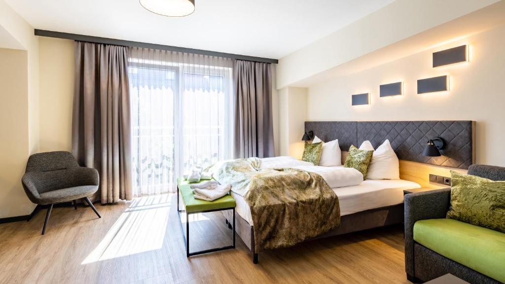 Postel nebo postele na pokoji v ubytování Hotel zur Börse