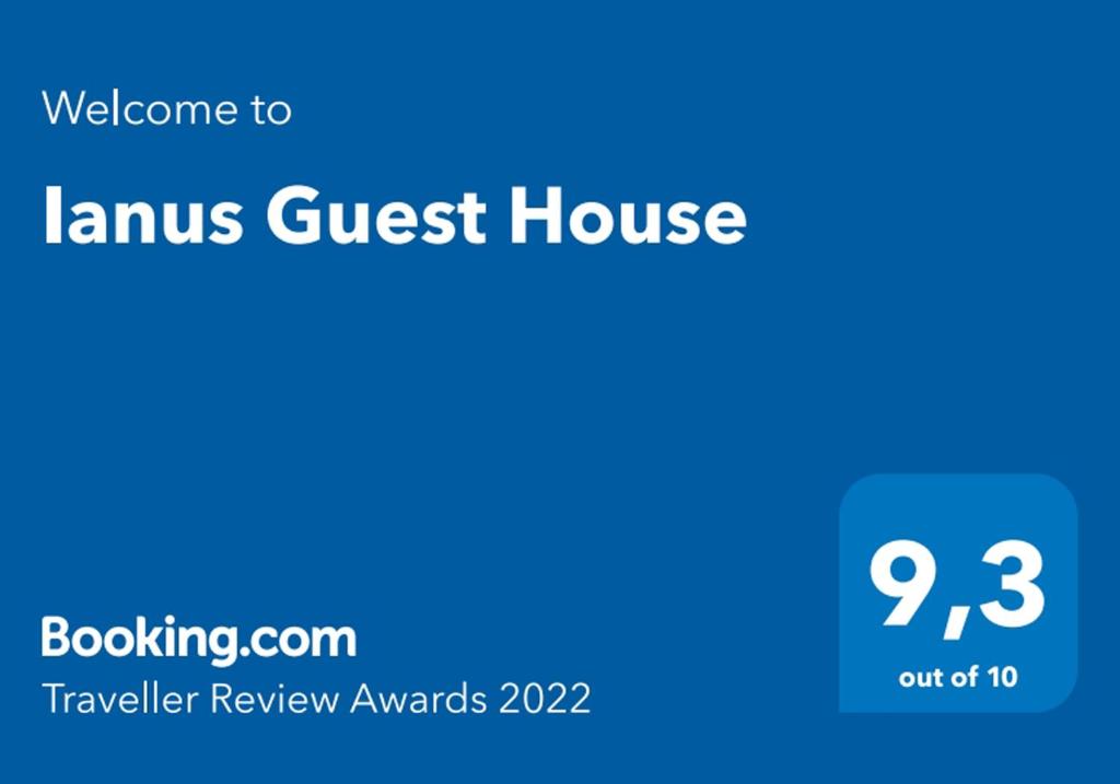 a screenshot of a guest house with the text welcome to lynus guest house at Ianus Guest House in Rome