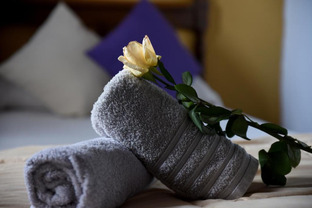 Un ou plusieurs lits dans un hébergement de l'établissement Hotel Rural Finca La Hacienda