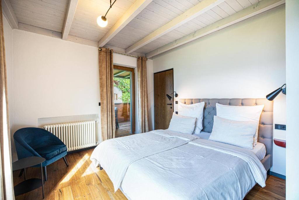 Posteľ alebo postele v izbe v ubytovaní Kraidlhof Designapartment Veronika