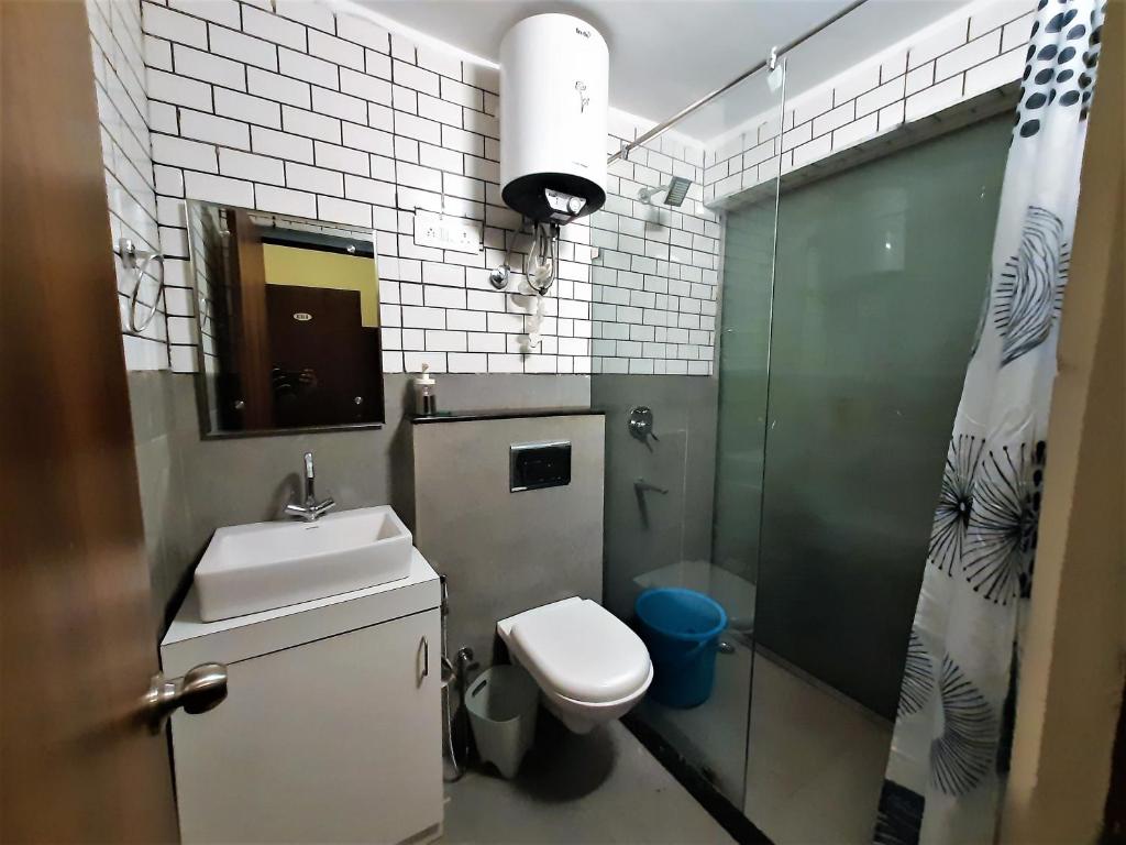 Koupelna v ubytování Stovehouse Inn