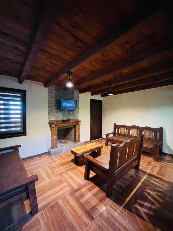 Posezení v ubytování Cabaña La Esperanza