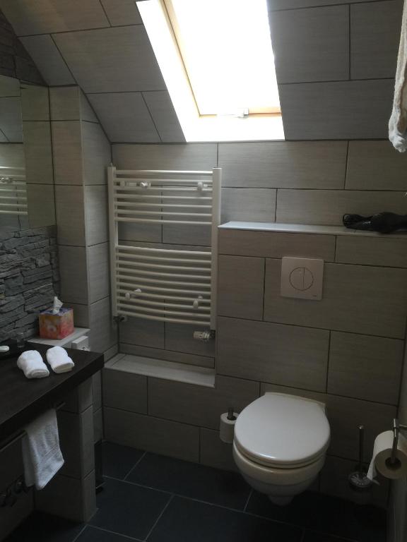 Koupelna v ubytování Hotel Achilles