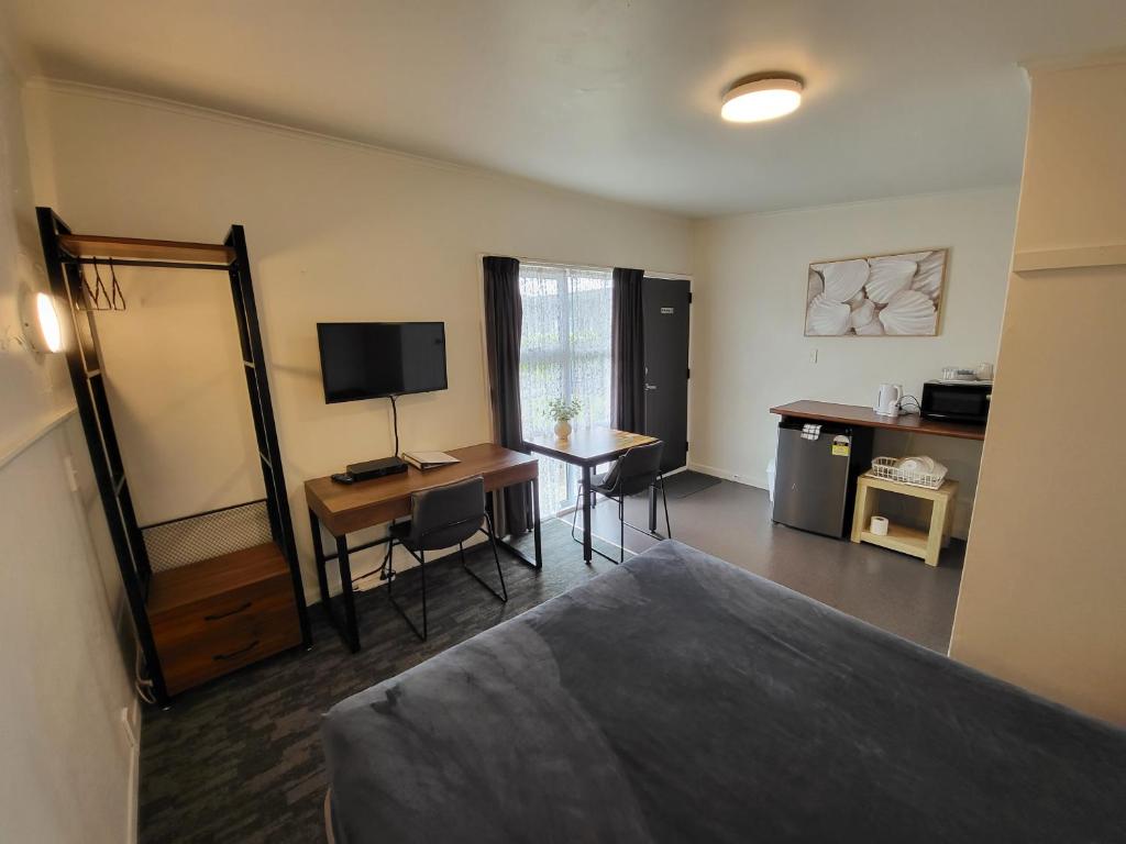Postel nebo postele na pokoji v ubytování Rockfield Motel