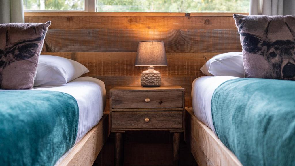 Katil atau katil-katil dalam bilik di Ancarraig Lodges