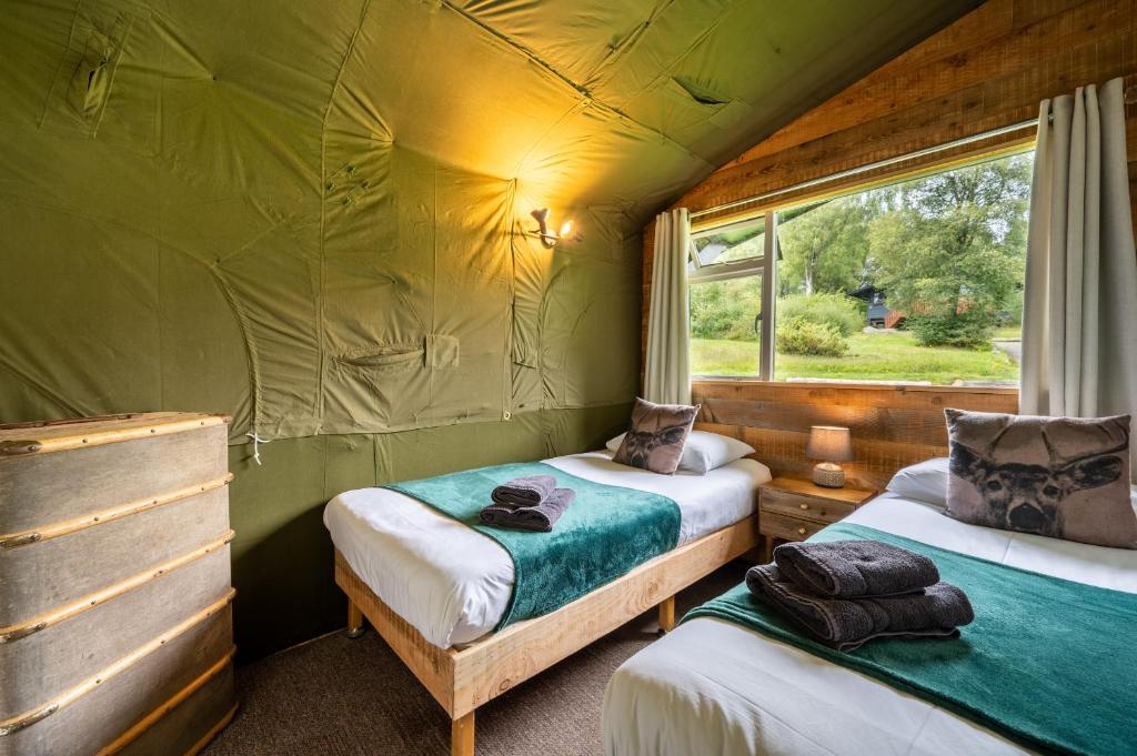 Katil atau katil-katil dalam bilik di Ancarraig Lodges