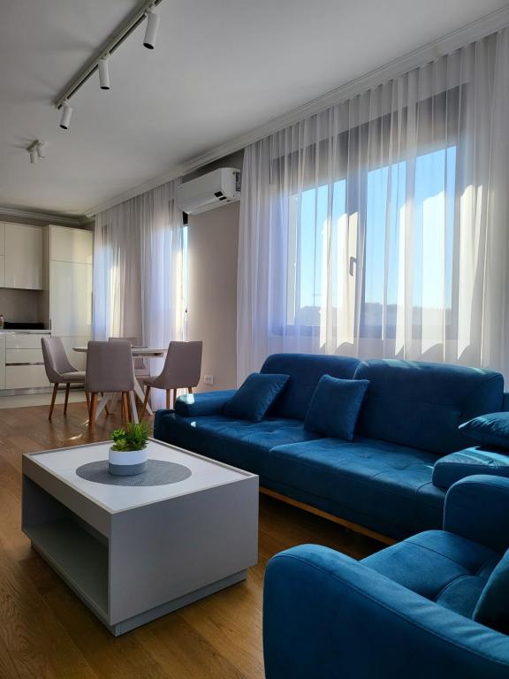 Posezení v ubytování Green Apartments Podgorica With Garage