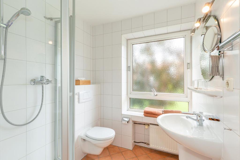 Koupelna v ubytování Gästehaus Menkenbauer