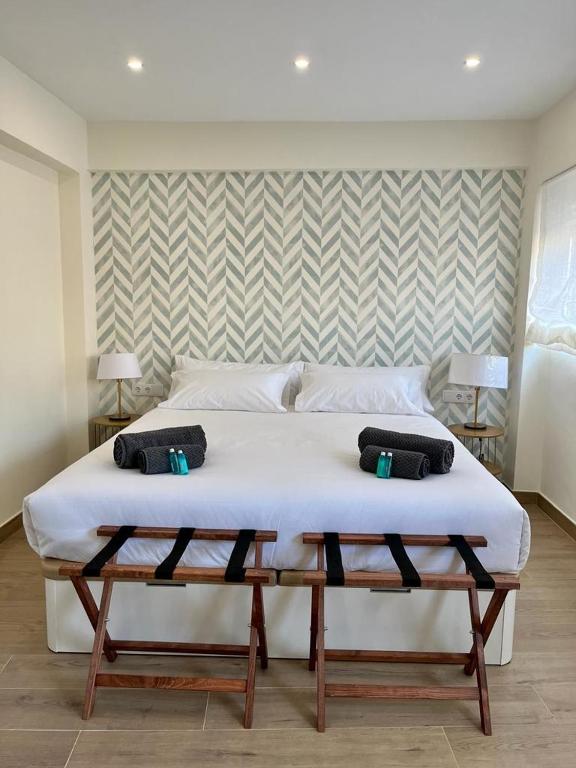 Postel nebo postele na pokoji v ubytování Apartamento Turístico Clavellinas IV