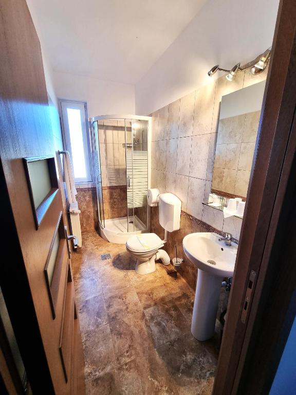 Koupelna v ubytování Motel Via Targu Mures
