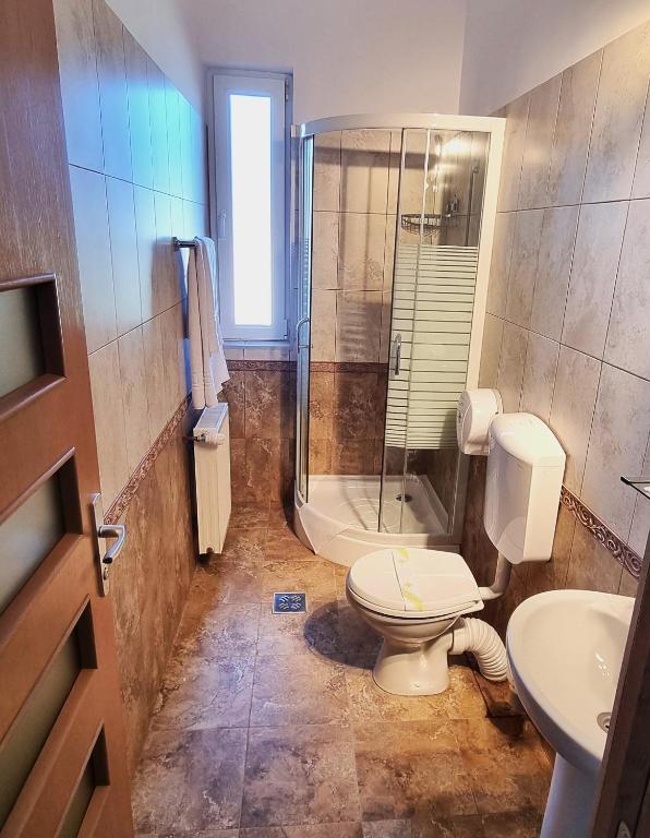 Koupelna v ubytování Motel Via Targu Mures