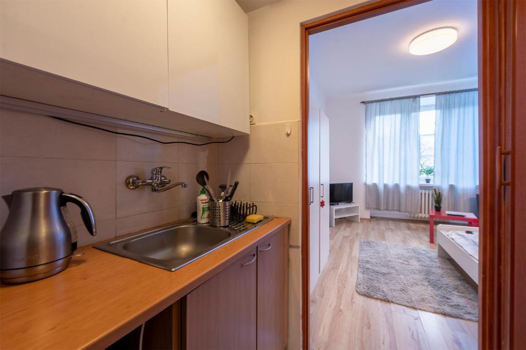 Kuchyňa alebo kuchynka v ubytovaní Cosy Studio in University District-Free Parking with gate!