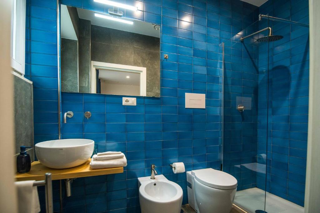 A bathroom at Quattro Briganti