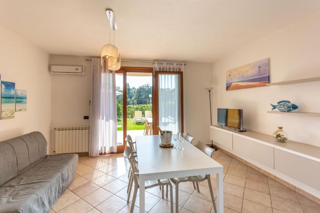 Posezení v ubytování Residence Albarella