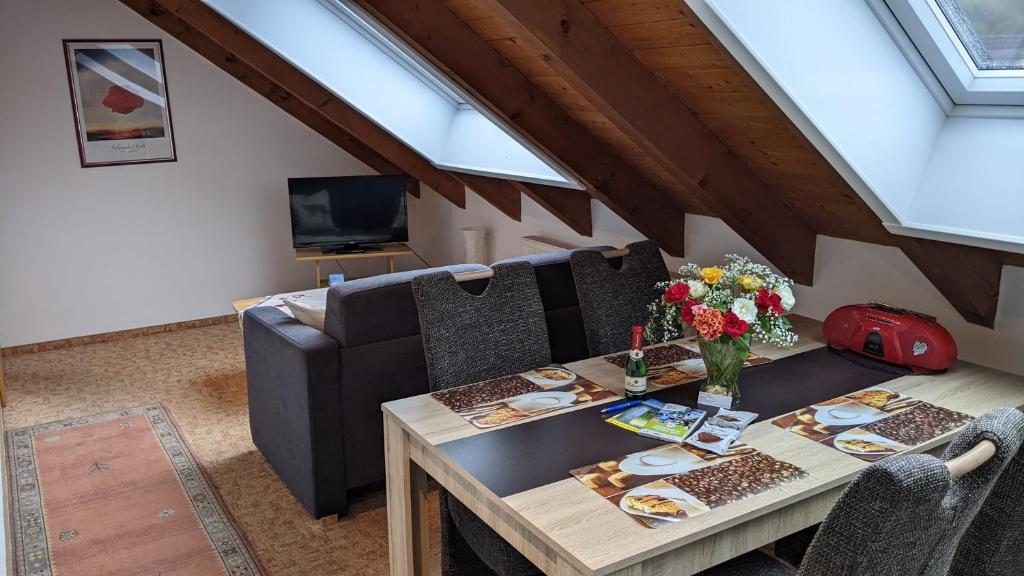 Posezení v ubytování Gästehaus Regina