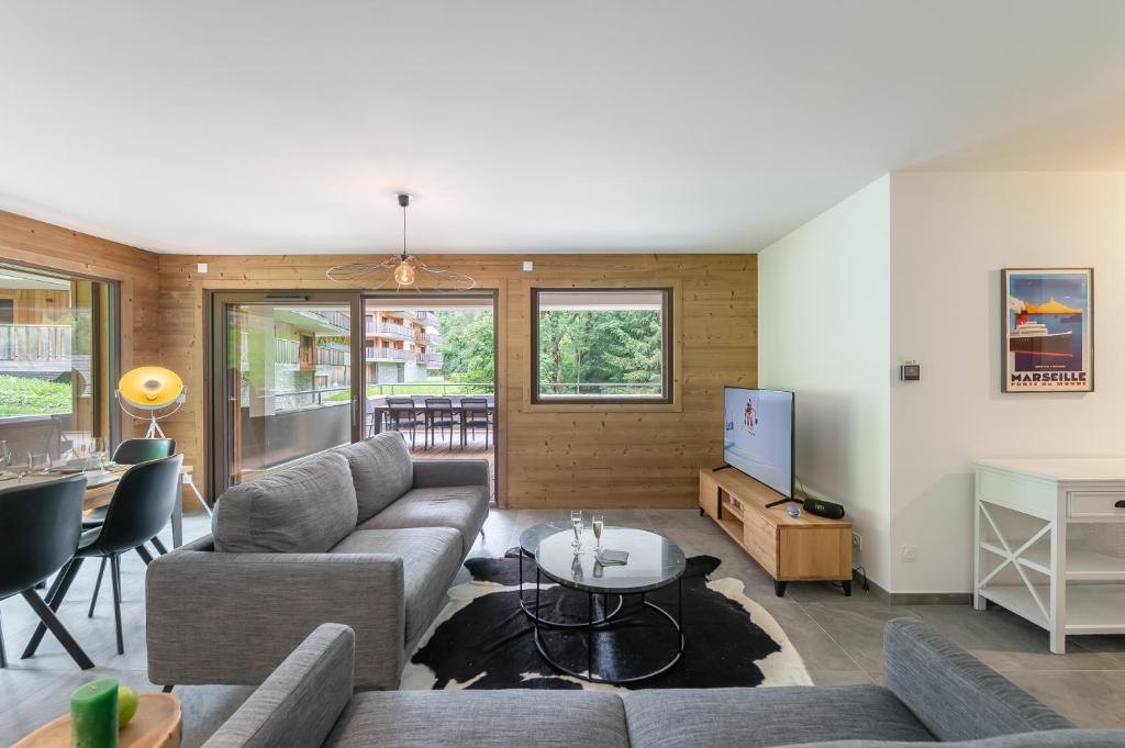 Posedenie v ubytovaní Quintessence- Apt B101- BO Immobilier - Châtel - Multipass 2025 offert