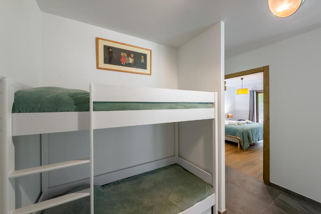 Posteľ alebo postele v izbe v ubytovaní Quintessence- Apt B101- BO Immobilier - Châtel - Multipass 2025 offert