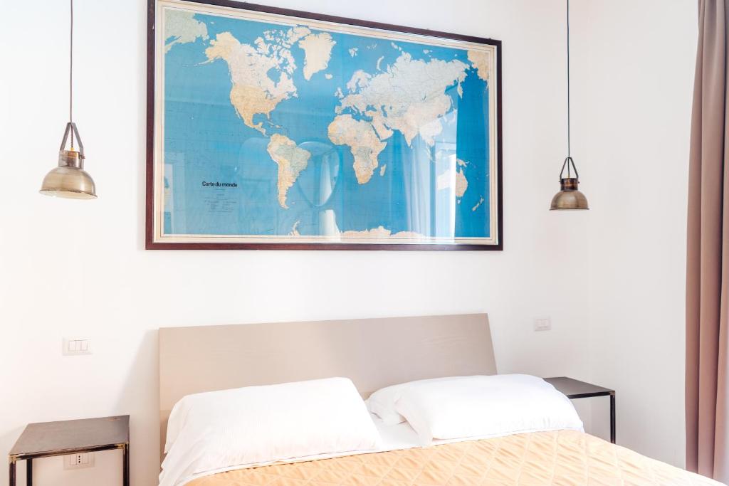Posteľ alebo postele v izbe v ubytovaní Restart Accommodations Aldobrandini e Sciarra