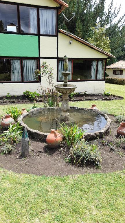 Um jardim em La finca del Abuelo, vereda Centro sector Paramo