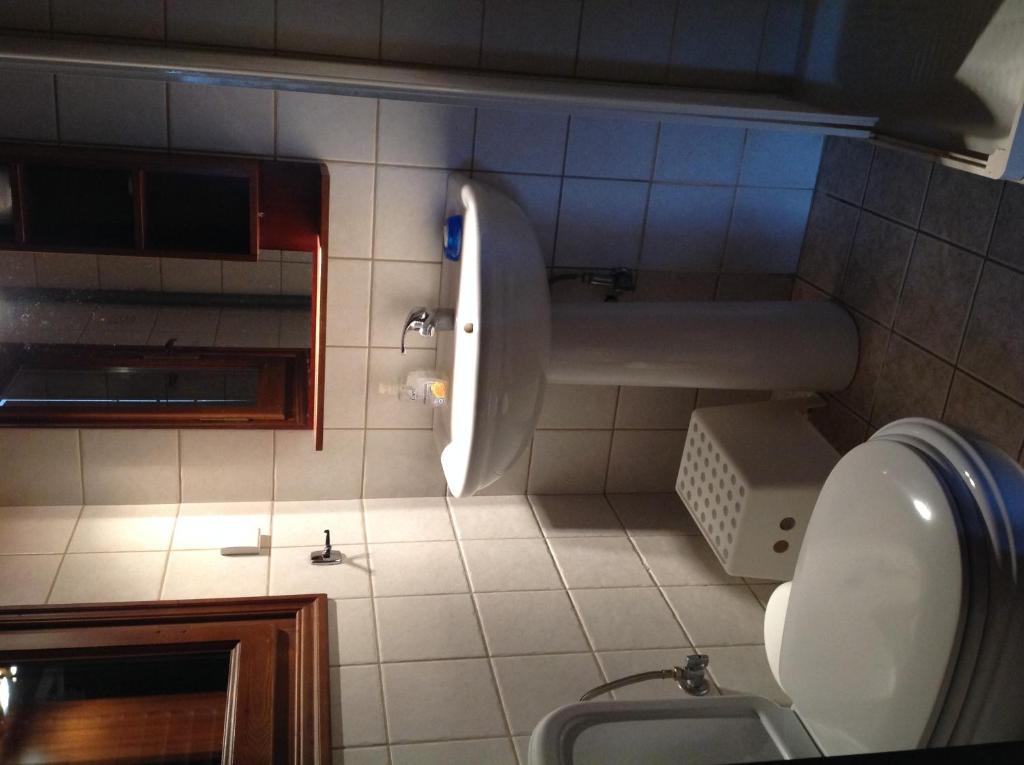 Koupelna v ubytování Guesthouse Ariadni