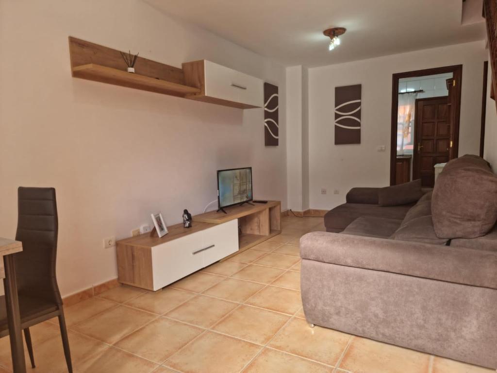 TV a/nebo společenská místnost v ubytování VV Tu Lugar en La Palma