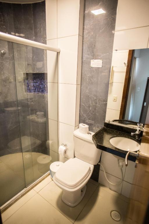 Koupelna v ubytování Pousada Orla dos Corais
