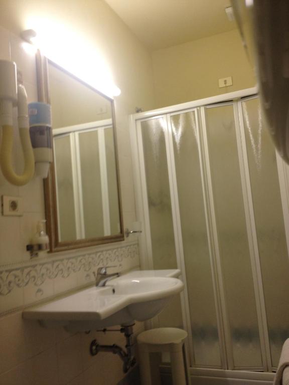 Koupelna v ubytování Hotel Cristallo