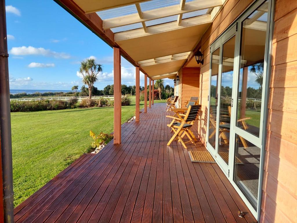 Balkón nebo terasa v ubytování Awatuna Sunset Lodge