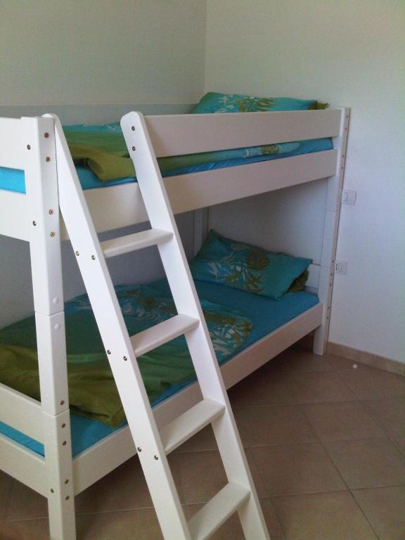 Palanda nebo palandy na pokoji v ubytování Traumblick