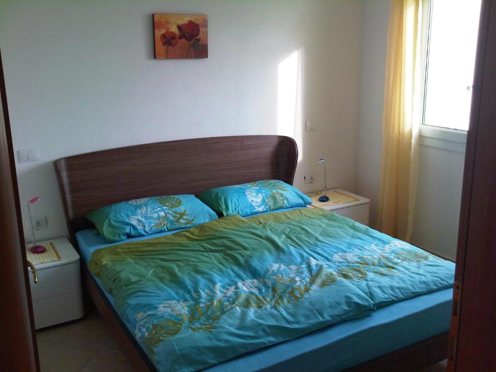 Postel nebo postele na pokoji v ubytování Traumblick
