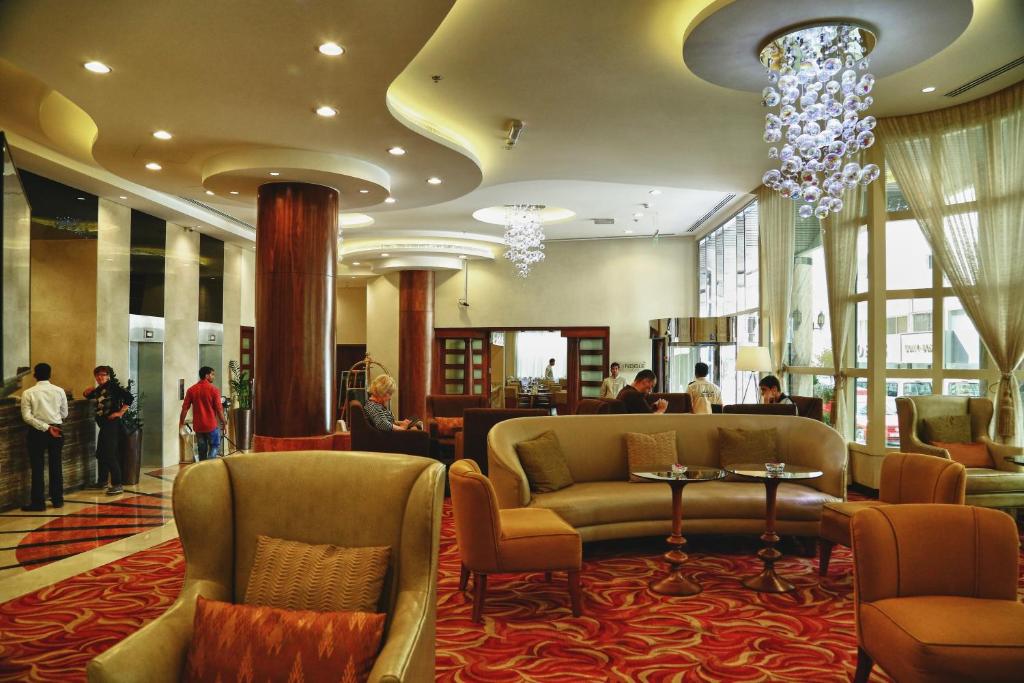 Posezení v ubytování Lavender Hotel Deira